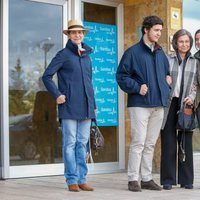 La Reina Sofía, la Infanta Elena, Froilán y Victoria Federica tras visitar al Rey Juan Carlos en el