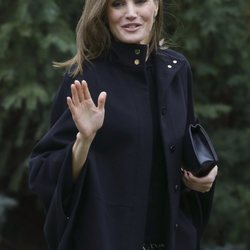 La Reina Letizia en su primer acto oficial tras la reconciliación con la Reina Sofía