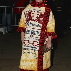 Isabella Rossellini en un desfile de Dolce & Gabbana en Nueva York