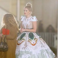 Lady Kitty Spencer en un desfile de Dolce & Gabbana en Nueva York