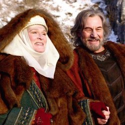 Glenn Close y Patrick Stewart en la película 'El león en invierno'