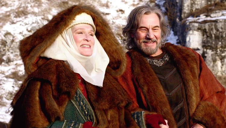 Glenn Close y Patrick Stewart en la película 'El león en invierno'