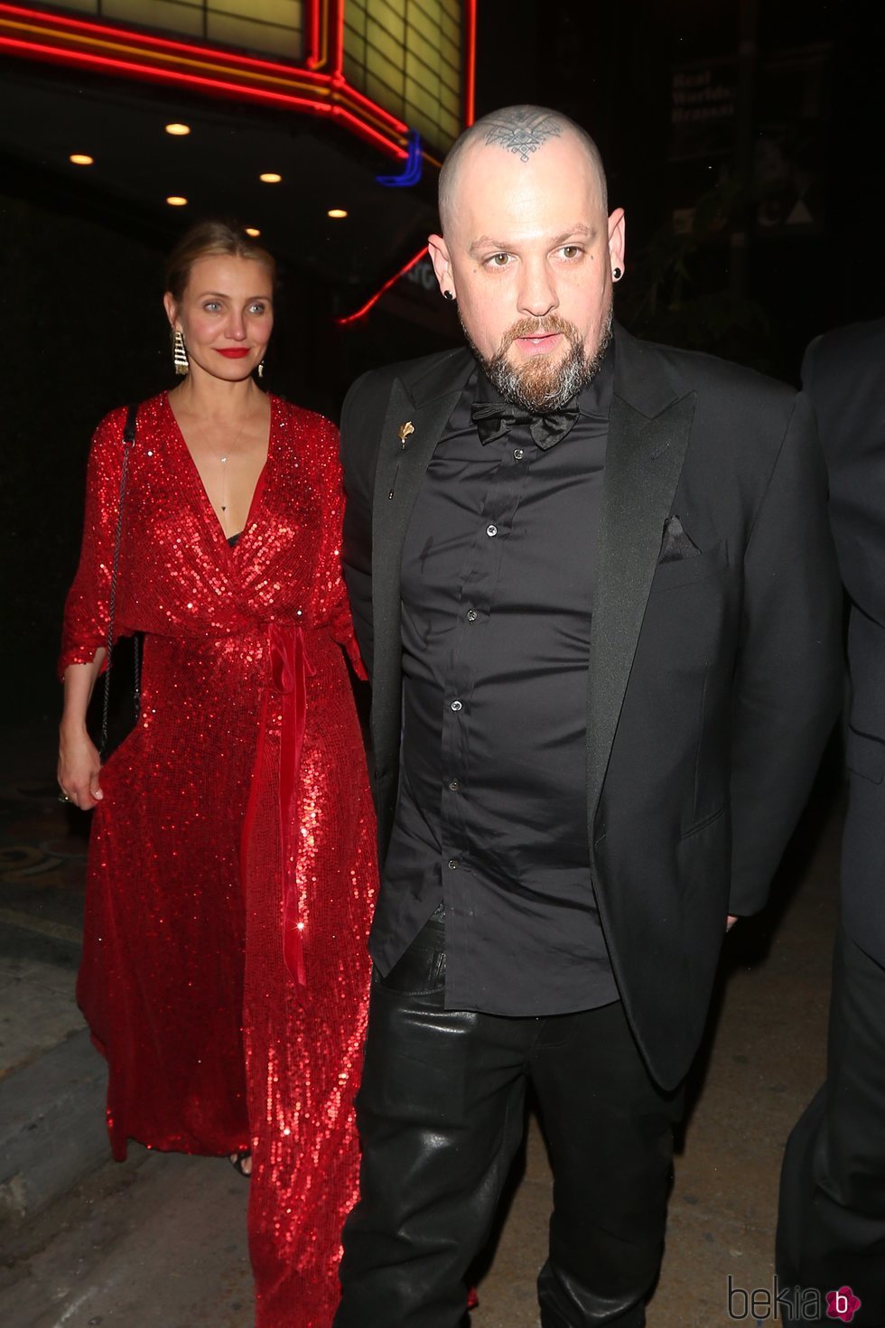 Cameron Diaz y Benji Madden en la fiesta preboda de Gwyneth Paltrow y su pormetido