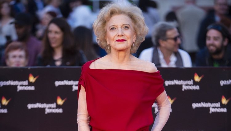 Marisa Paredes en la alfombra roja del Festival de Málaga 2018