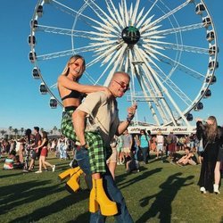 La influencer Jessica Goicoechea y su novio en la Festival Coachella 2018