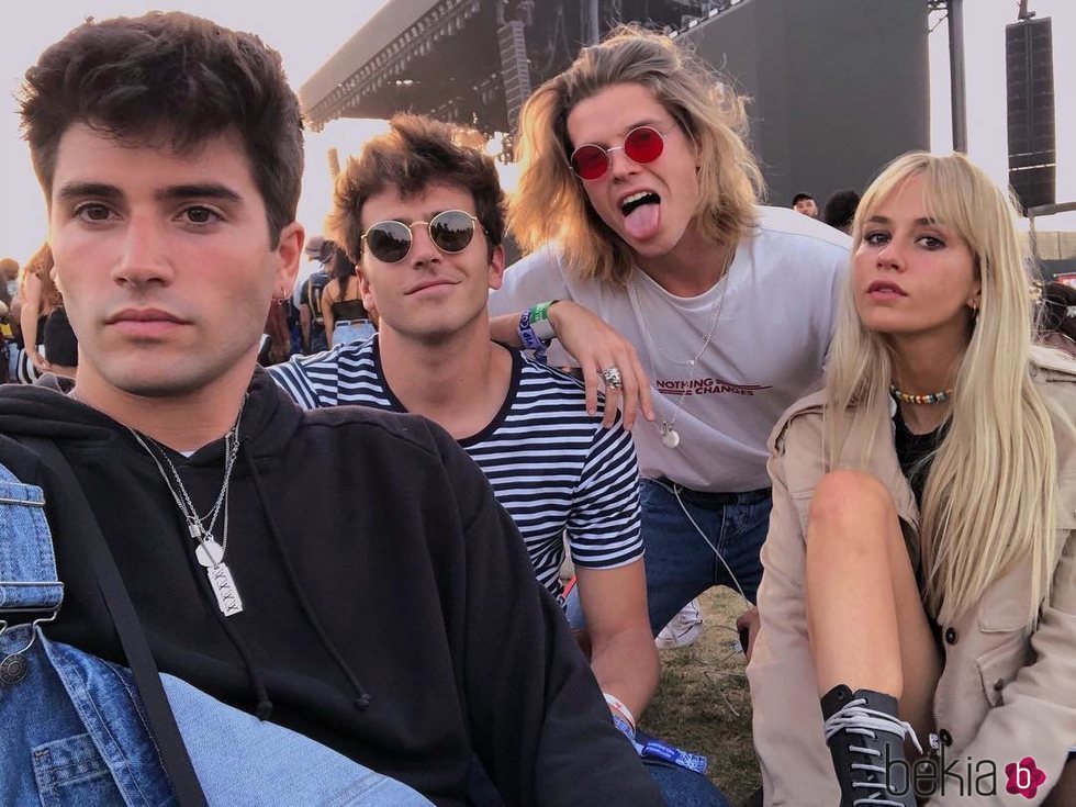 Marc Forné, Joan Pala, Biel Juste y Mónica Anoz en el Coachella 2018