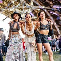 Jasmine Tookes, Lais Ribeiro y Sara Sampaio durante el Coachella 2018