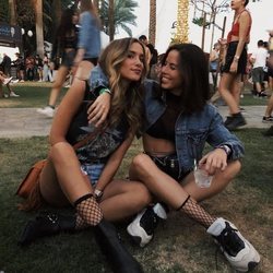 Las influencers María Pombo y Nica Urgel en el Coachella 2018