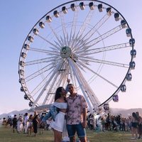 Paula Gonu y su novio en el Coachella 2018