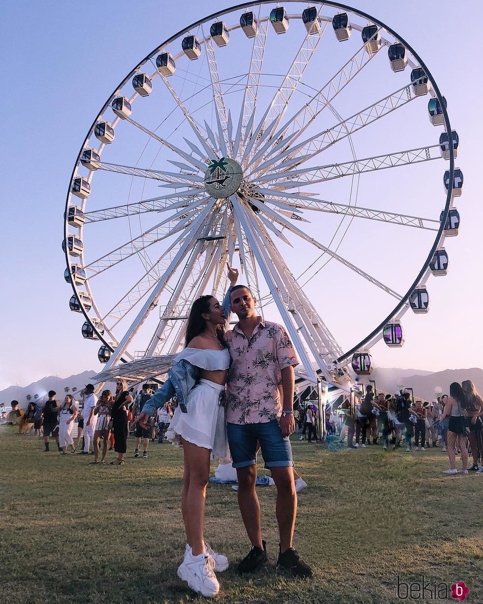 Paula Gonu y su novio en el Coachella 2018