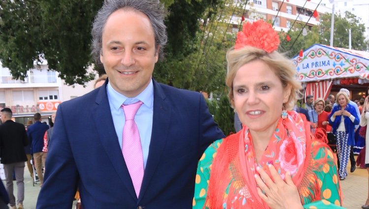 Eugenia Martínez de Irujo y Narcís Rebollo en la Feria de Abril 2018