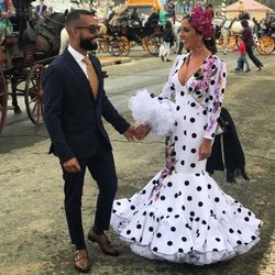 Anabel Pantoja y su novio Omar Sánchez en la Feria de Abril 2018