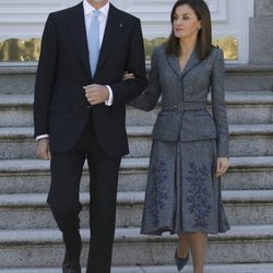 Los Reyes Felipe y Letizia en la cena de gala en honor a Marcelo Rebelo de Sousa