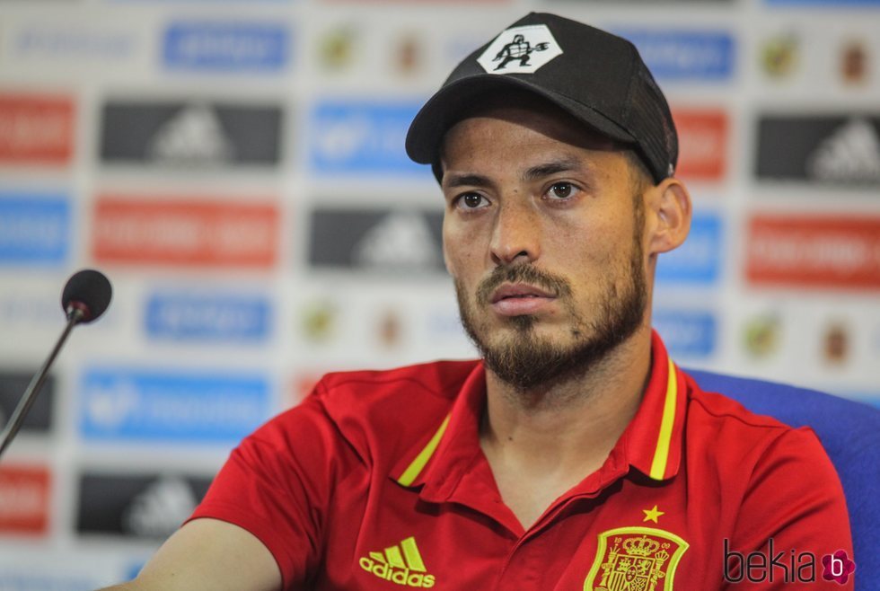 David Silva con la selección española