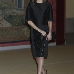 La Reina Letizia en la cena organizada por el presidente de Portugal a los Reyes de España