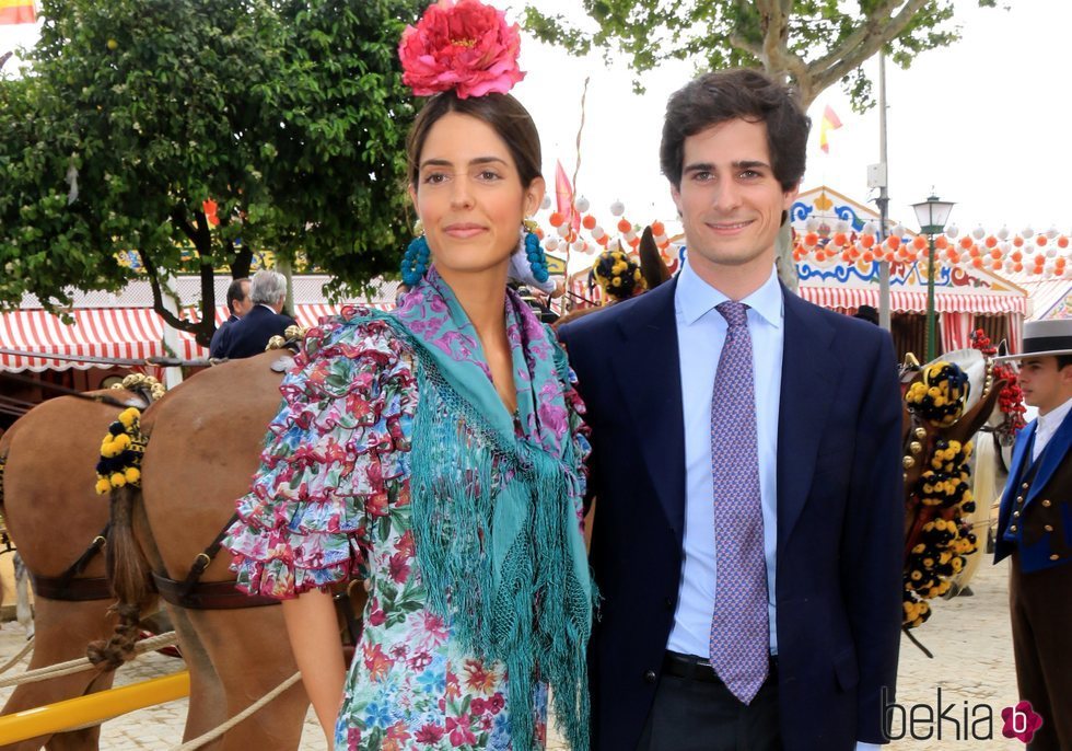 Fernando Fitz-James Stuart y Sofía Palazuelo en la Feria de Abril 2018