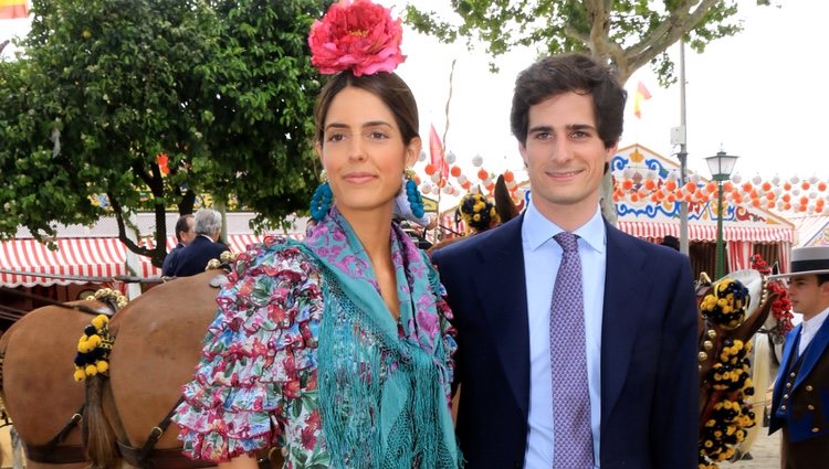 Fernando Fitz-James Stuart y Sofía Palazuelo en la Feria de Abril 2018