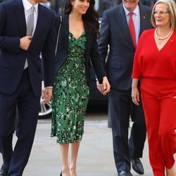 El Príncipe Harry y Meghan Markle a su llegada al Alto Comisionado de Australia en Londres