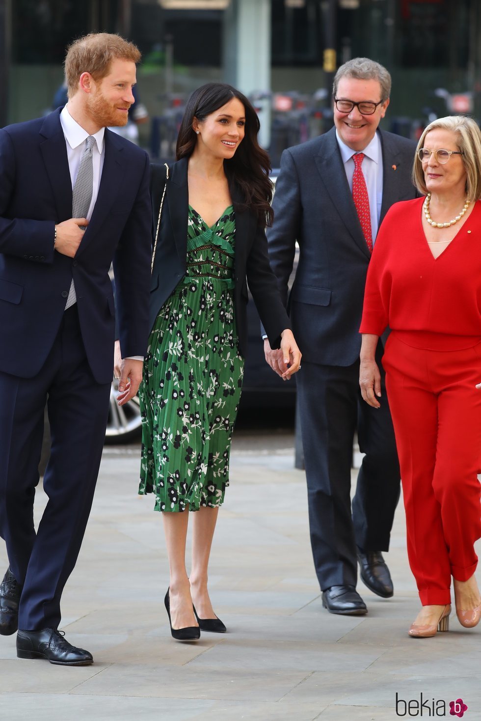 El Príncipe Harry y Meghan Markle a su llegada al Alto Comisionado de Australia en Londres