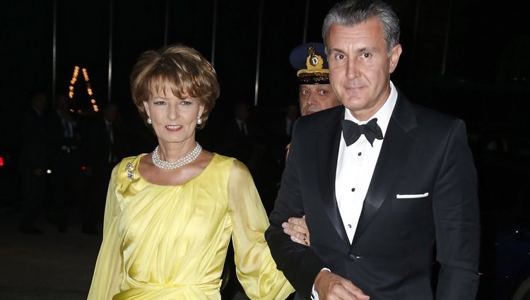 La Princesa Margarita y Radu de Rumanía en el 50 aniversario de Constantino y Ana María de Grecia