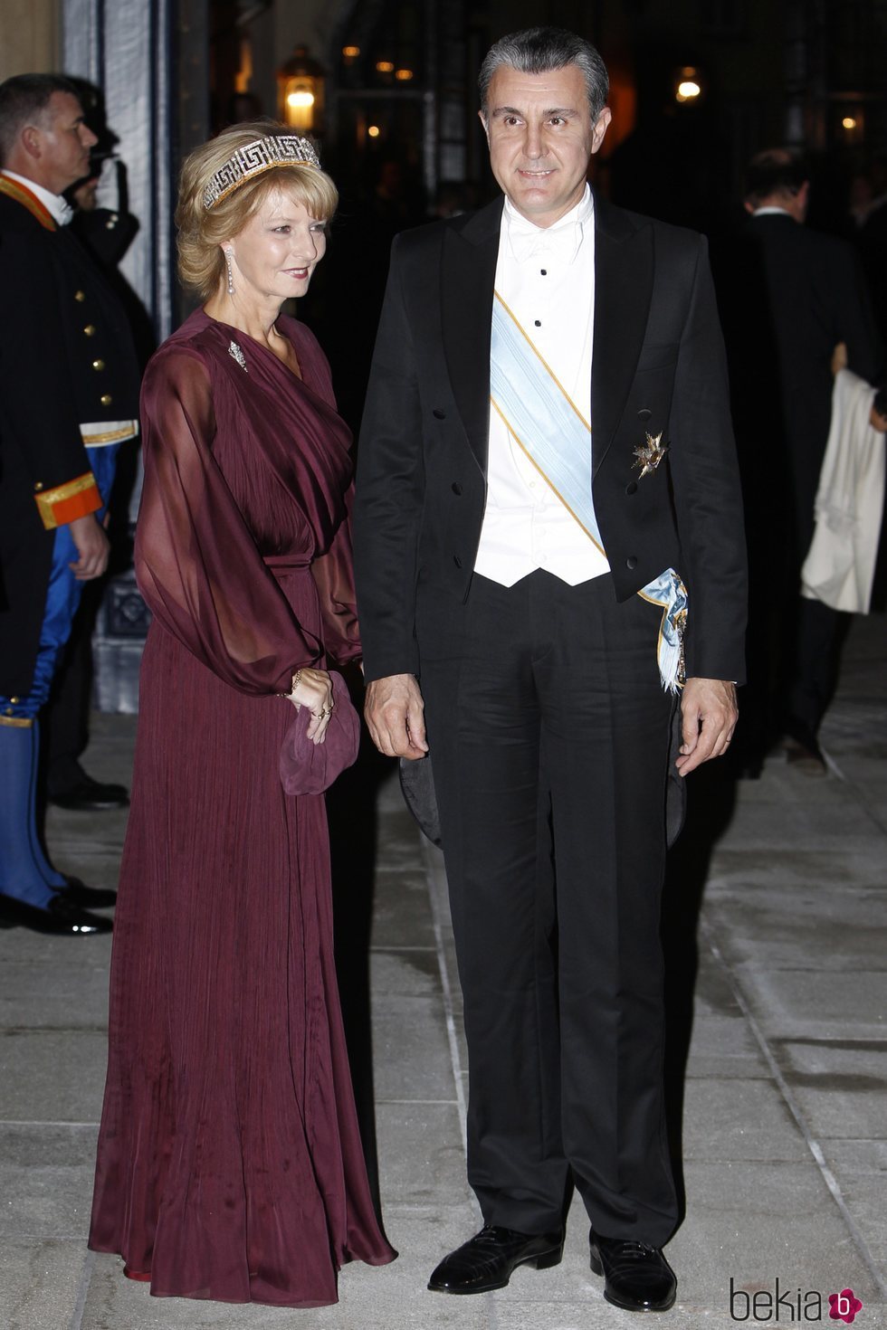 La Princesa Margarita y Radu de Rumanía en la cena de gala previa a la boda de la Duquesa Estefanía de Luxemburgo