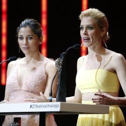 Maggie Civantos y Mariam Hernández en la Gala de Clausura del Festival de Málaga 2018