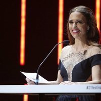 Paula Echevarría durante la Gala de Clausura del Festival de Málaga 2018