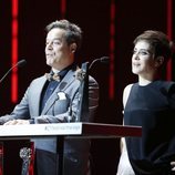 María León y Jorge Sanz durante la Gala de Clausura del Festival de Málaga 2018