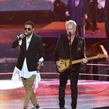 Sting y Shaggy actuando en el concierto del 92 cumpleaños de la Reina