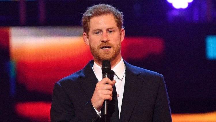 Harry de Inglaterra durante el concierto del 92 cumpleaños de la Reina