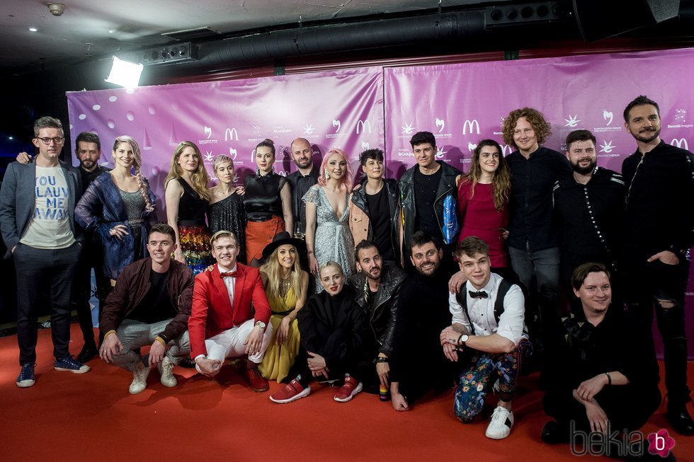 Los representantes de Eurovision 2018 en la PreParty de España