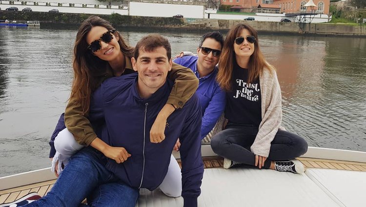 Sara Carbonero, Iker Casillas, Isabel Jiménez y su pareja juntos en Oporto