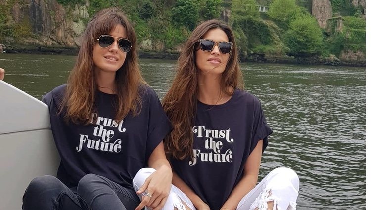 Sara Carbonero e Isabel Jiménez juntas en Oporto