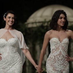 Blanca Romero y Lucía Rivera, todo naturalidad durante la Barcelona Bridal Fashion Week 2018