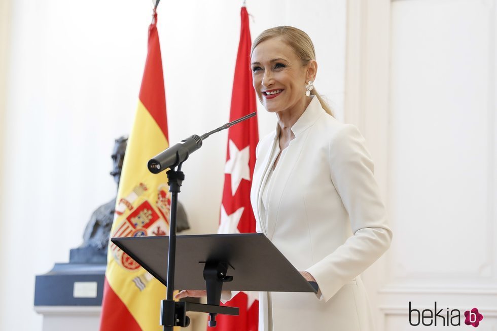 Cristina Cifuentes en su dimisión