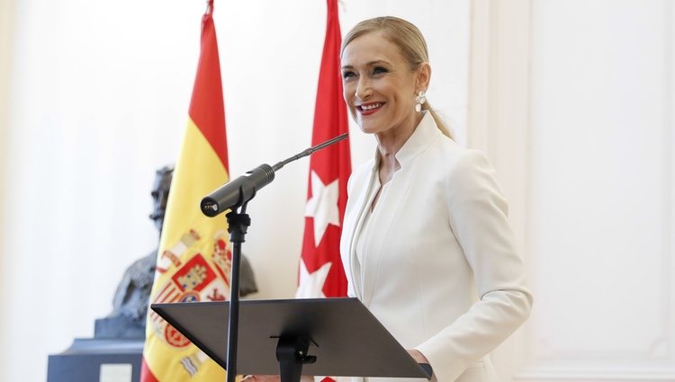 Cristina Cifuentes en su dimisión