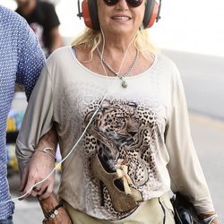 Mayte Zaldívar en el aeropuerto tras 'Supervivientes 2018'