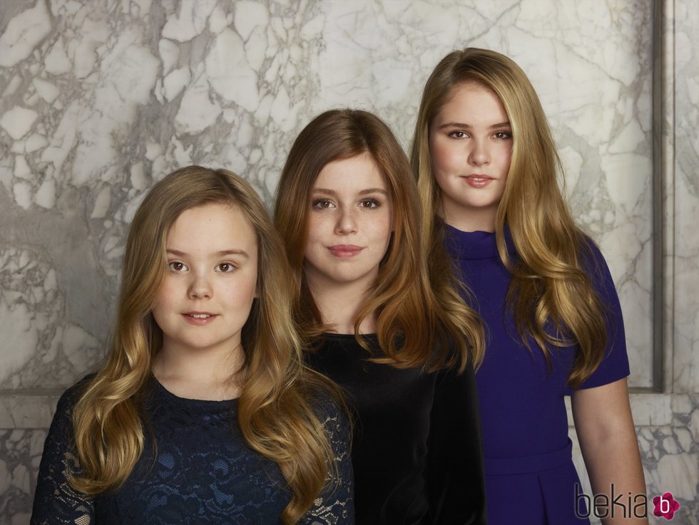 Foto oficial de las Princesas Amalia, Alexia y Ariane de Holanda