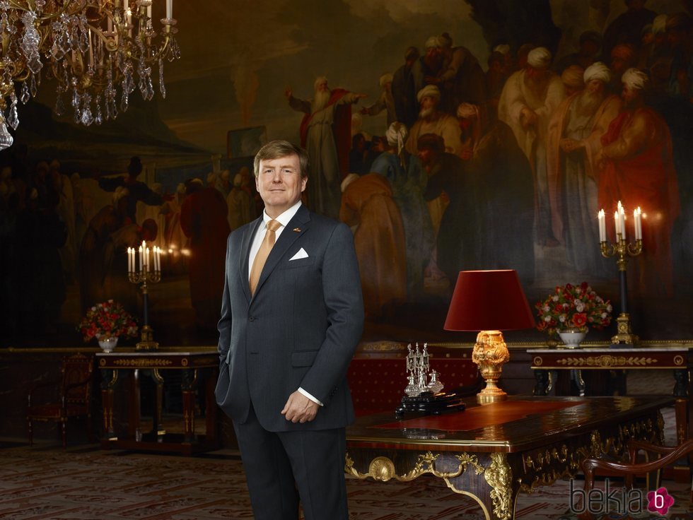 Guillermo Alejandro de Holanda en el Palacio Real de Amsterdam