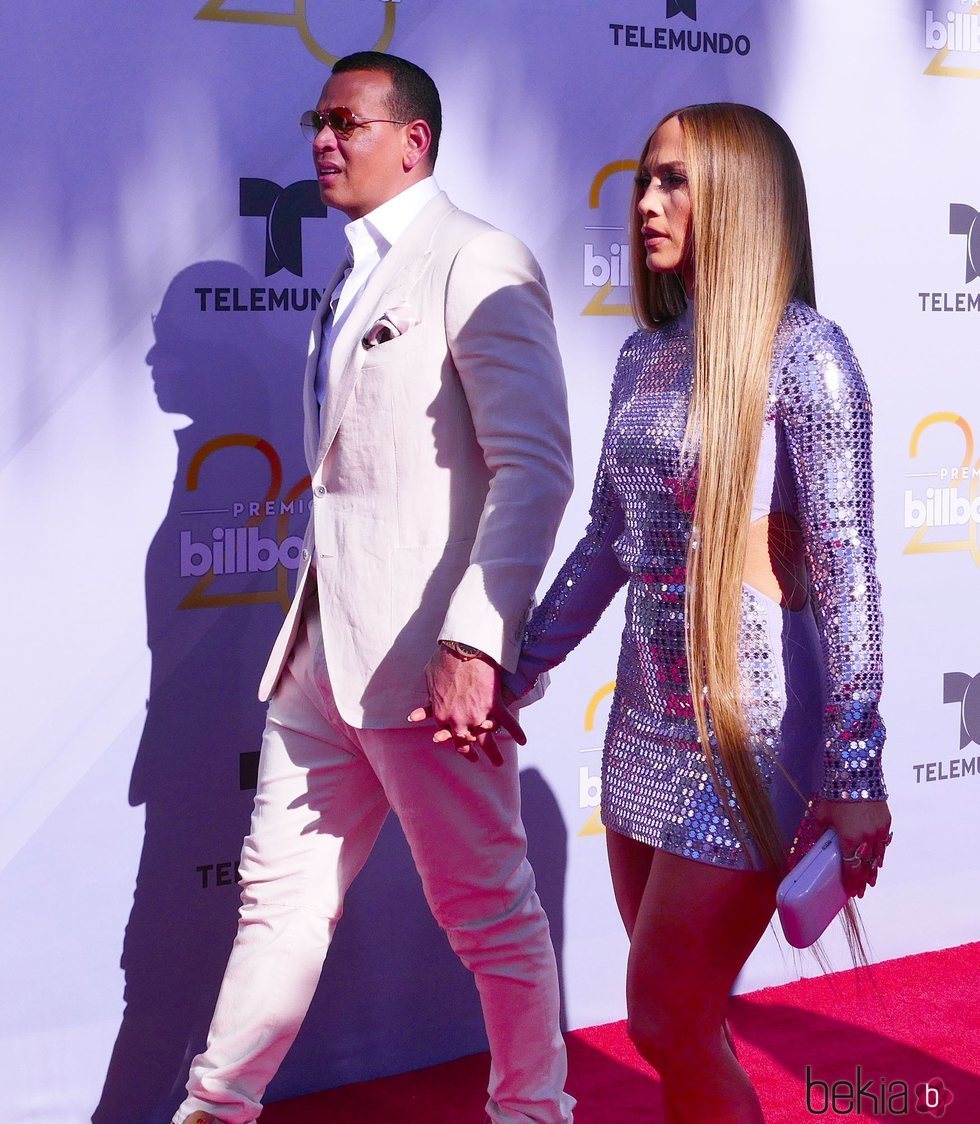 Jennifer Lopez y su novio Alex Rodríguez en los Premios Billboard de la Música Latina de 2018