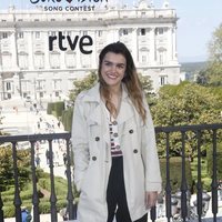 Amaia en el evento de despedida antes de Eurovisión 2018