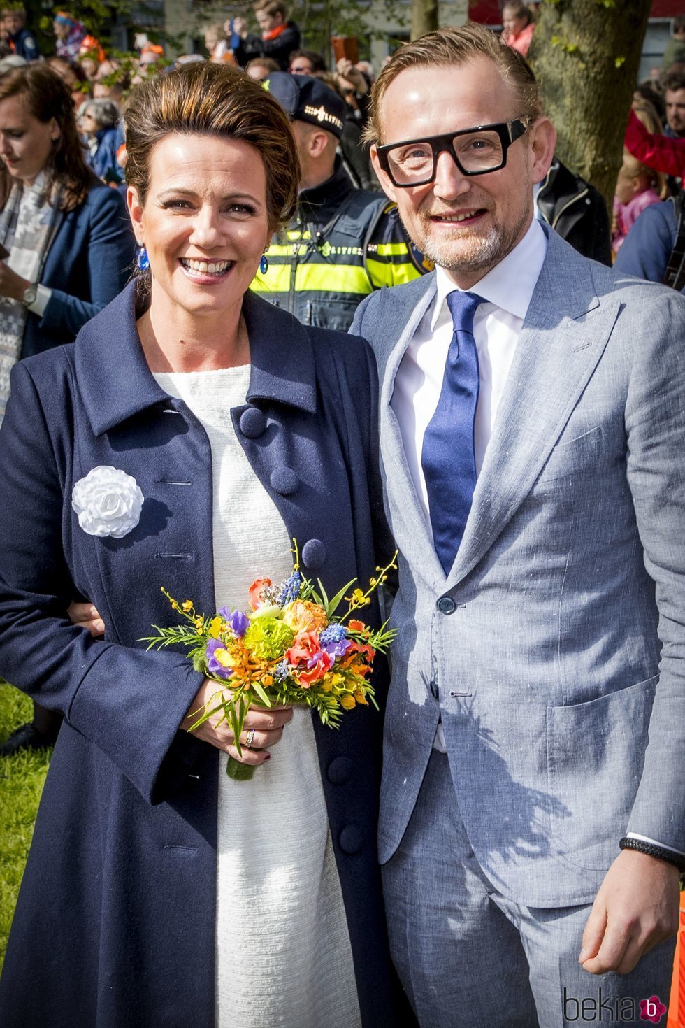 Los príncipes Bernardo y Anette de Holanda en el cumpleaños del Rey Guillermo de Holanda