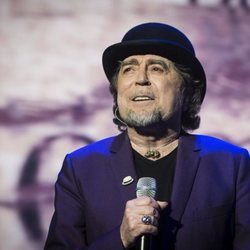 El cantante Joaquín Sabina en un concierto de 'Lo niego todo' en Madrid