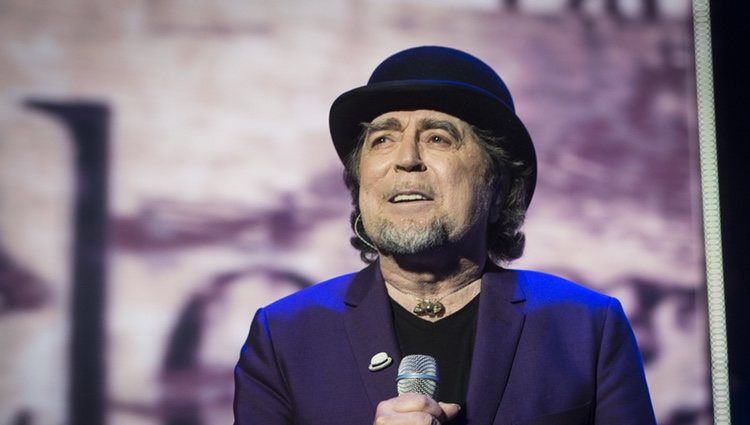 El cantante Joaquín Sabina en un concierto de 'Lo niego todo' en Madrid