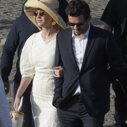 Katy Perry y Orlando Bloom durante su viaje a Roma