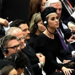 Katy Perry y Orlando Bloom en una misa en el Vaticano