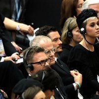 Katy Perry y Orlando Bloom en una misa en el Vaticano