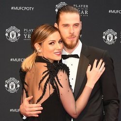 Edurne y David de Gea en la gala Manchester United Player of the Year 2018