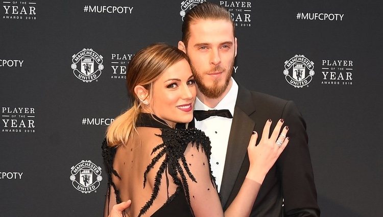 Edurne y David de Gea en la gala Manchester United Player of the Year 2018