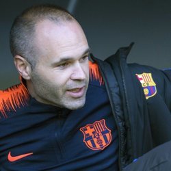 Andrés Iniesta con el FC Barcelona